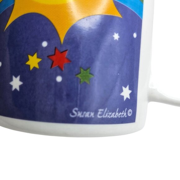 Whimsical Sun Rainbow & Balloon Mugs Set Of 2 Susan Elizabeth - Picture 8 of 14